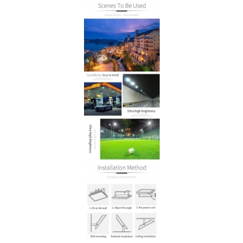 Mocny reflektor LED 100W, 3500K wodoszczelny IP68 [12220000253]